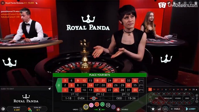 Royal Panda Exclusive Roulette
